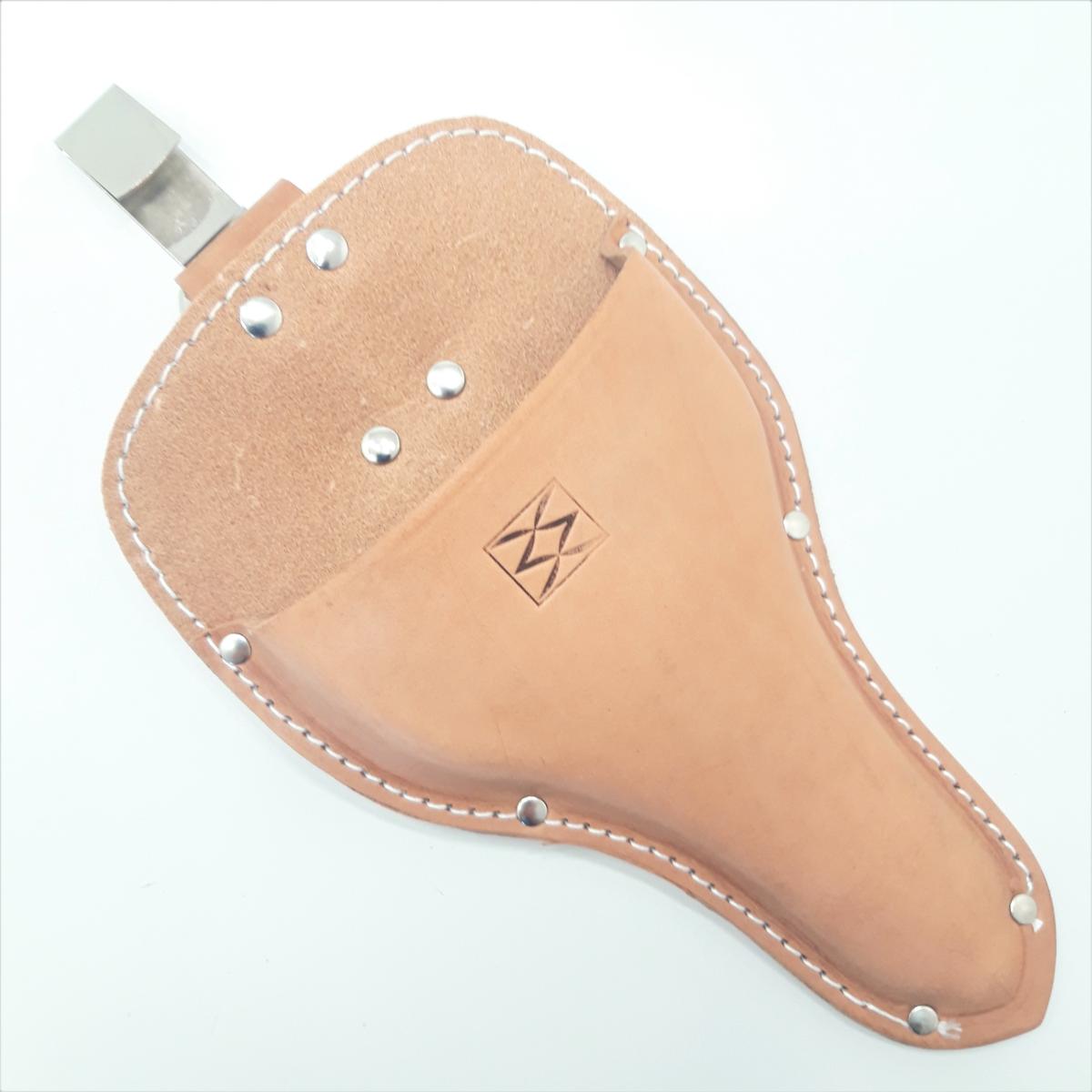 Etui en cuir pour ciseaux de jardiniers japonais avec crochet métallique, marque MASAMUNE